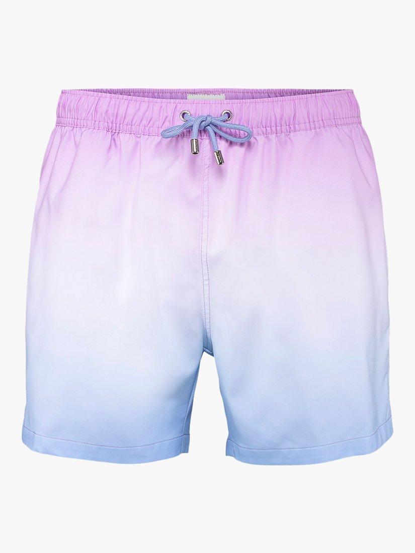 Product image 1 of 5, which shows Panos Emporio Classic Dipdye Swim Shorts, Lilac, S