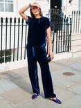 NRBY Thea Silk Blend Velvet Trousers