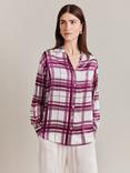 Ghost Amy Check Shirt, Purple Check