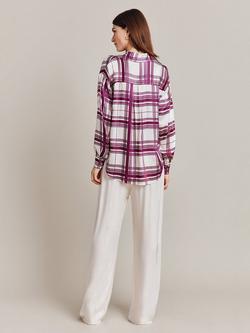 Ghost Amy Check Shirt - view 2, Purple Check