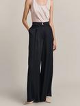 Ghost Sadie Wide Leg Satin Trousers