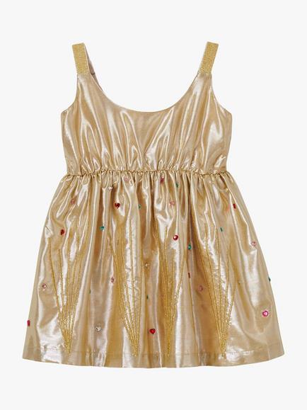 Stych Kids' Gemtastic Dress, Gold, Gold