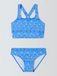 John Lewis Kids' Linear Shell Tankini Set, Blue