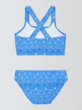 John Lewis Kids' Linear Shell Tankini Set, Blue