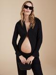 Isabella Oliver Erica Maternity Ecovero Top, Caviar Black