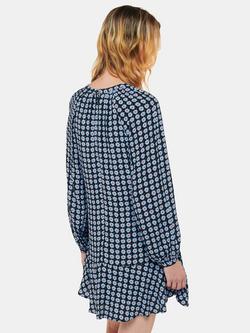 Whistles Floral Dot Mini Dress, Blue/Multi - view 2, Blue/Multi