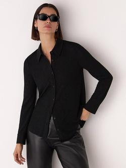 Whistles Eva Sparkle Shirt, Black, Black