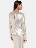 Whistles Minimal Sequin Top