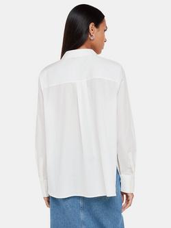 Whistles Boxy Cotton Shirt - view 2, White