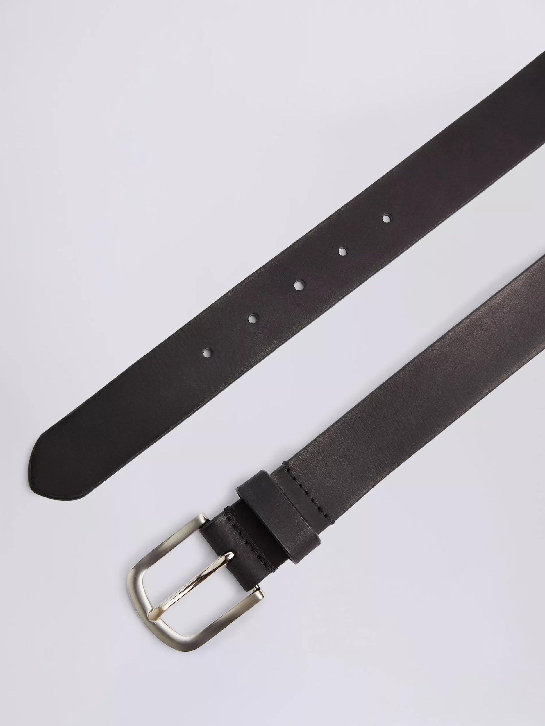 Product image 2 of 2, which shows Moss Casual Leather Belt, Black, S