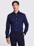 Moss Slim Stretch Shirt, Dark Blue