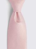 Moss Textured Tie, Pale Pink