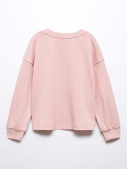 Mango Kids' Avenue Sweatshirt, Pink - view 2, Pink