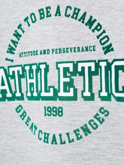 Mango Kids' Long Sleeve Champ T-shirt, Medium Grey - view 2, Medium Grey