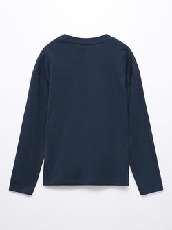 Mango Kids' Spencer Van Graphic T-Shirt, Navy - view 2, Navy