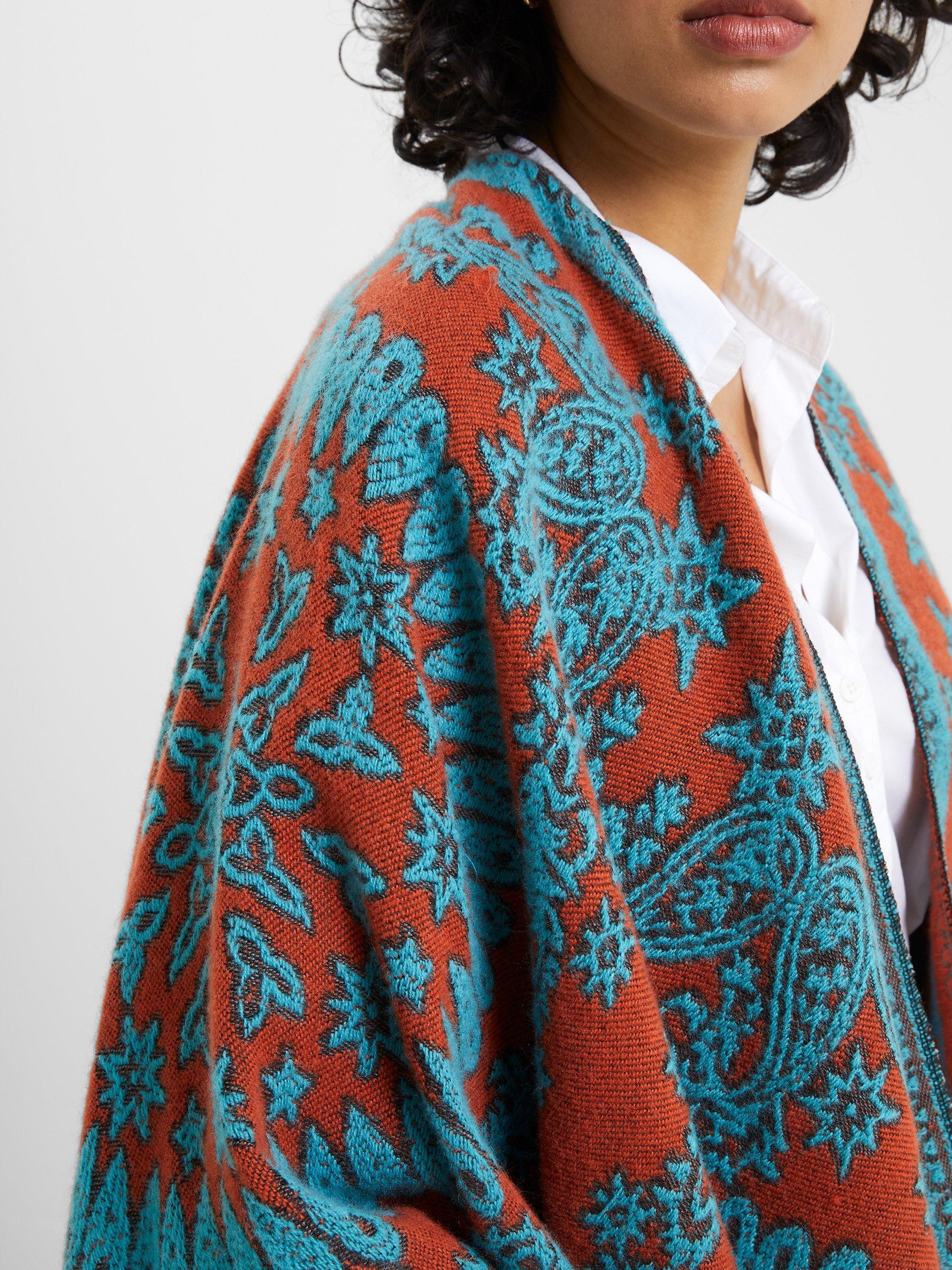 Product image 2 of 4, which shows French Connection Blanket Shawl, Multi