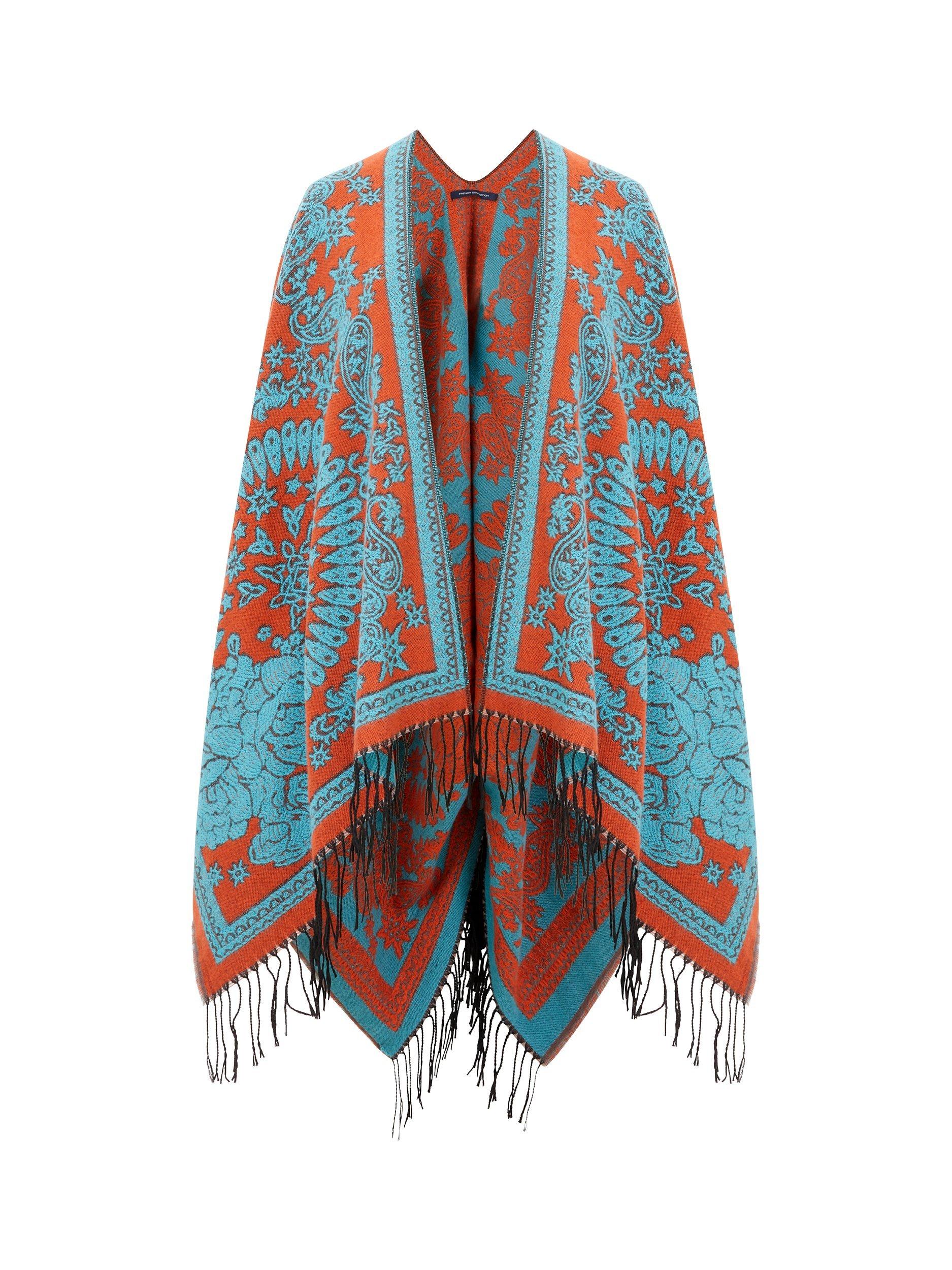 Product image 4 of 4, which shows French Connection Blanket Shawl, Multi