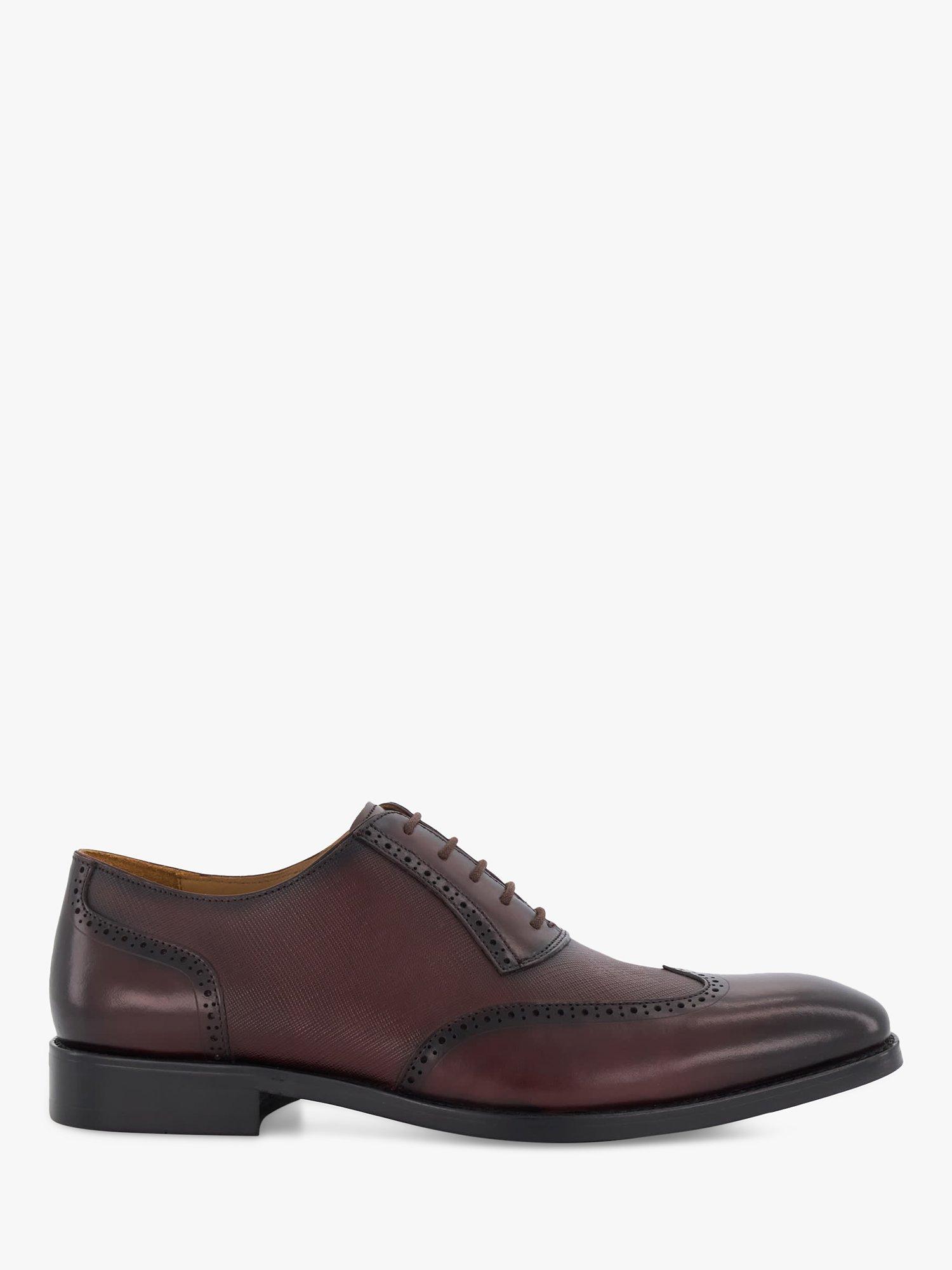 Product image 1 of 3, which shows Dune Stuttgart Leather Brogues, Bordeaux, EU40