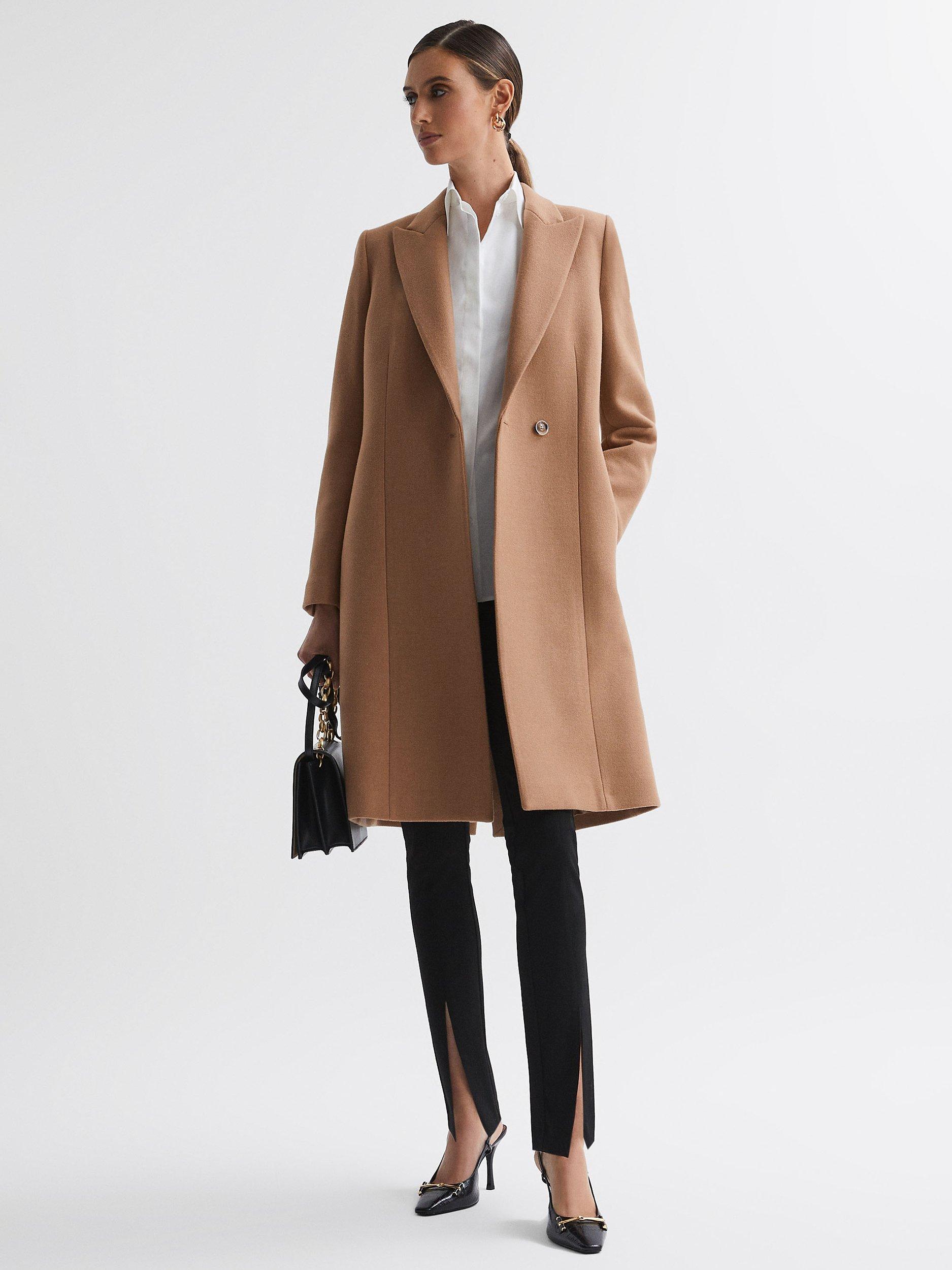 Reiss Arlow Petite Tailored Coat, Camel