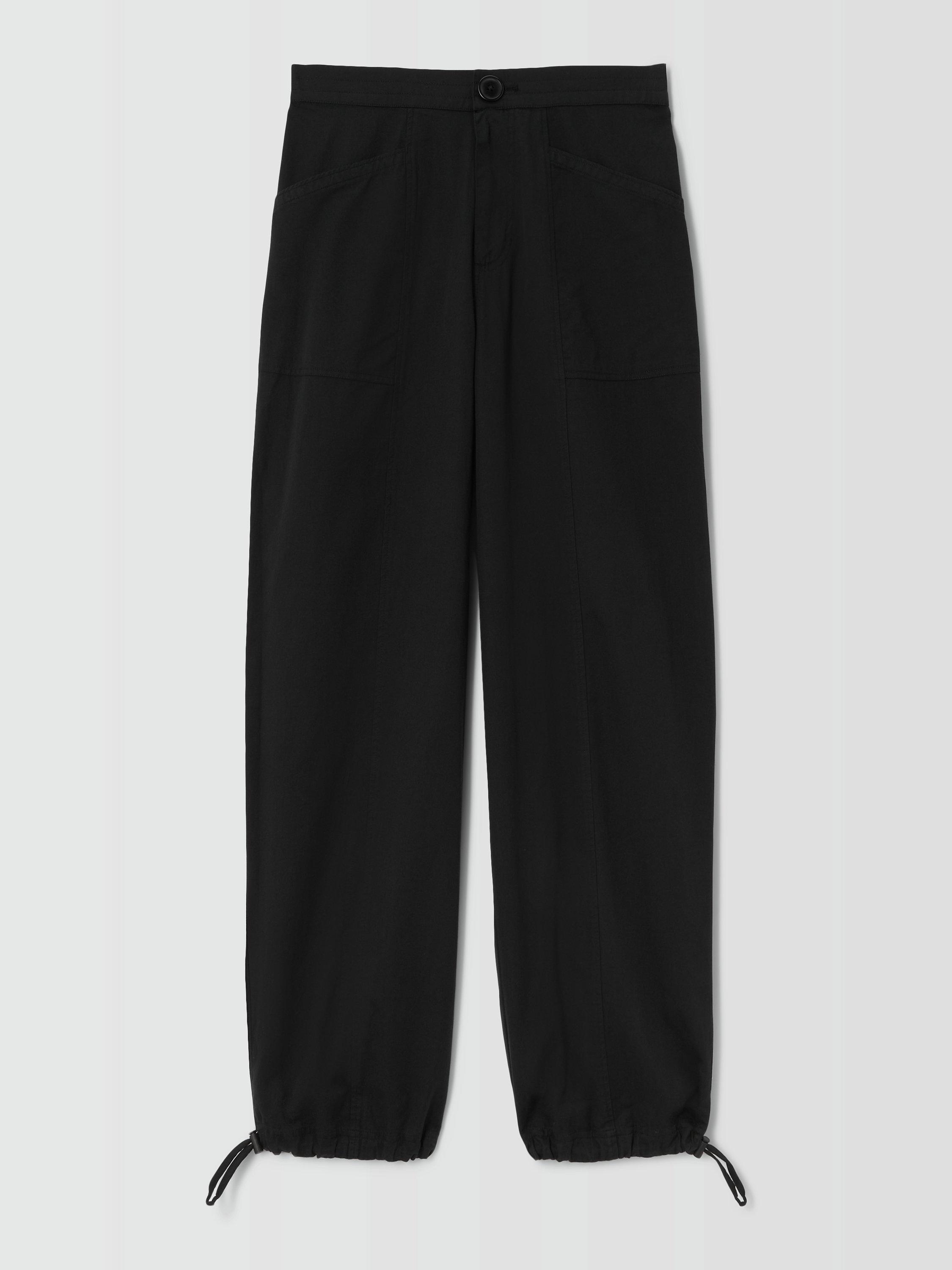 John Lewis ANYDAY Tie Utility Trousers, Black, 10