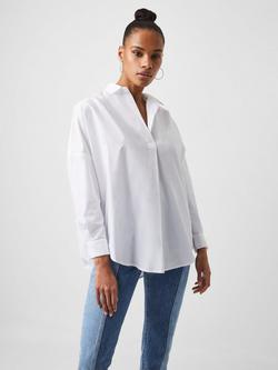 French Connection Rhodes Cotton Shirt, White - view 2, White