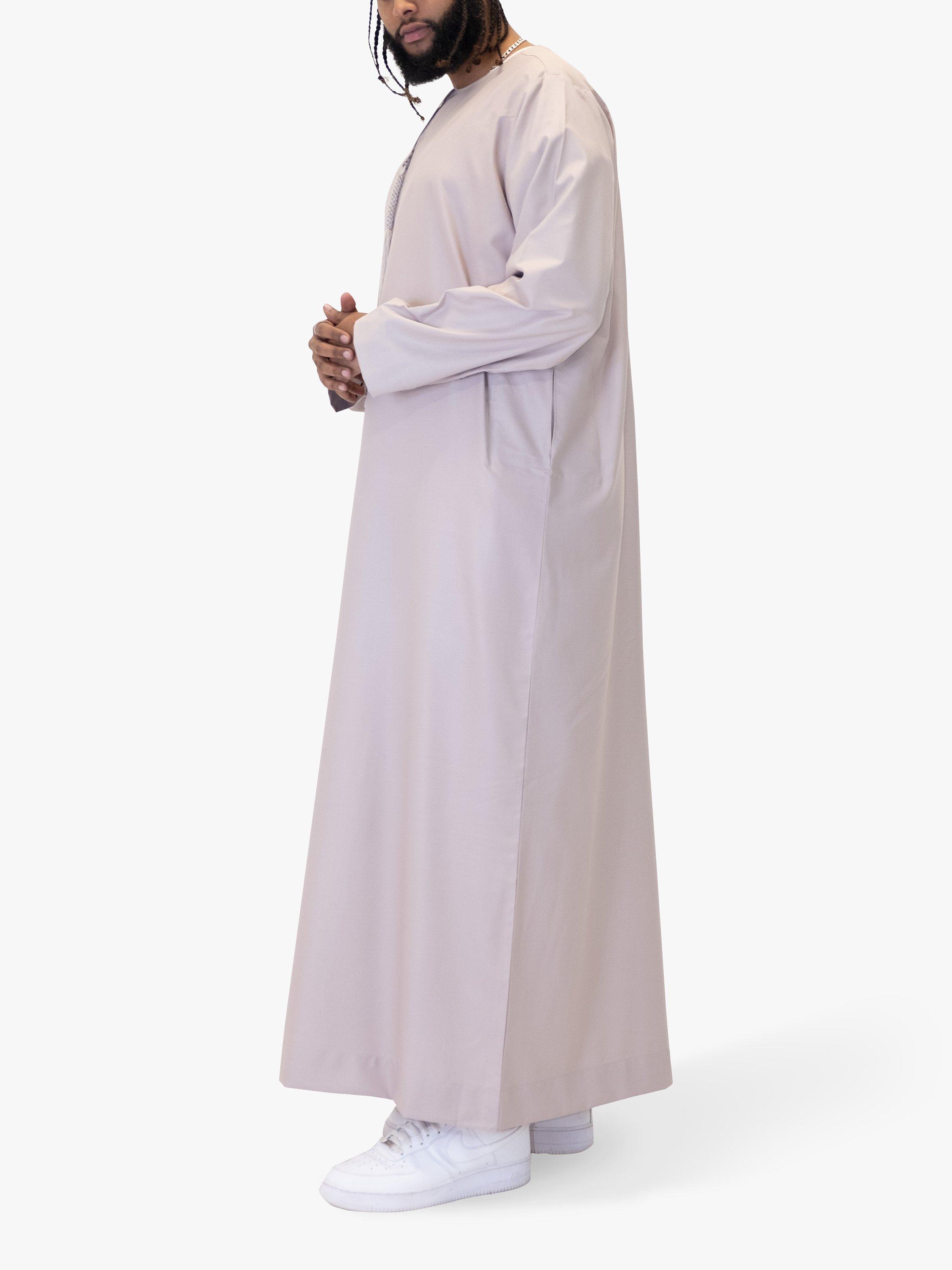 Product image 4 of 7, which shows Islamic Impressions Omani Thobe Jubbah, Beige, 58