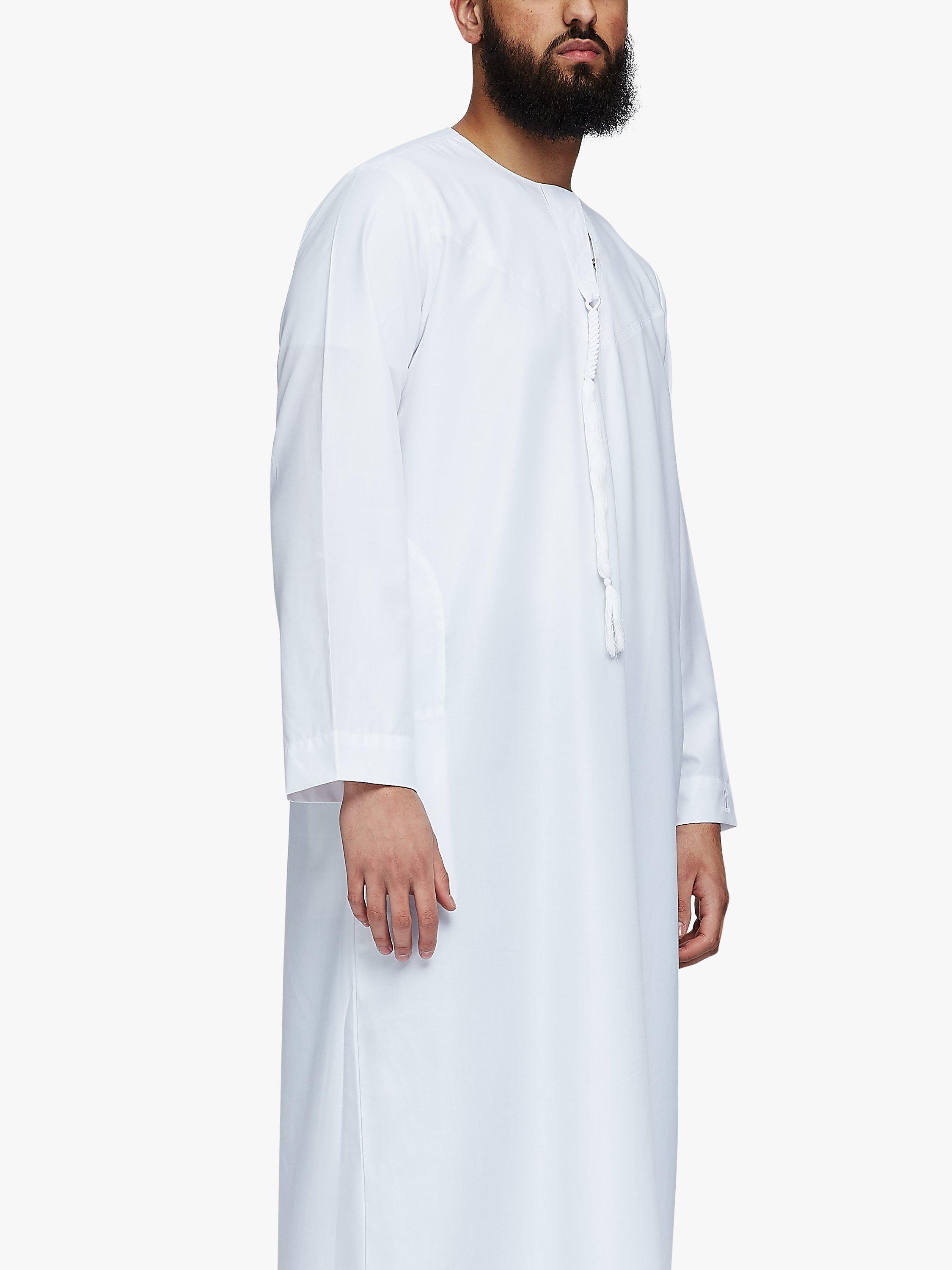 Product image 3 of 8, which shows Islamic Impressions Omani Thobe Jubbah, White, 54