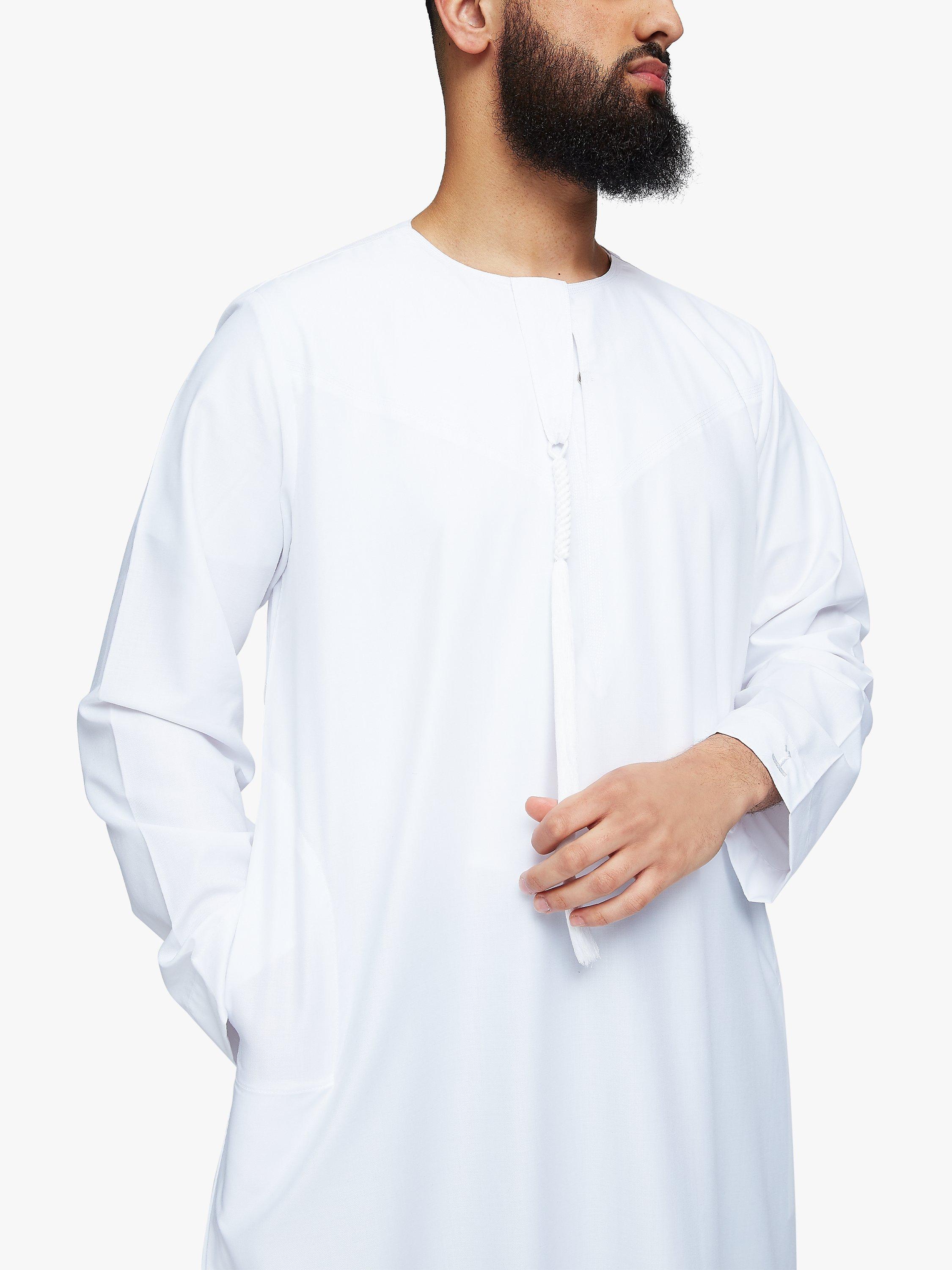 Product image 5 of 8, which shows Islamic Impressions Omani Thobe Jubbah, White, 54