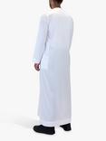 Islamic Impressions Omani Silky Tassel Throbe Jubbah, White