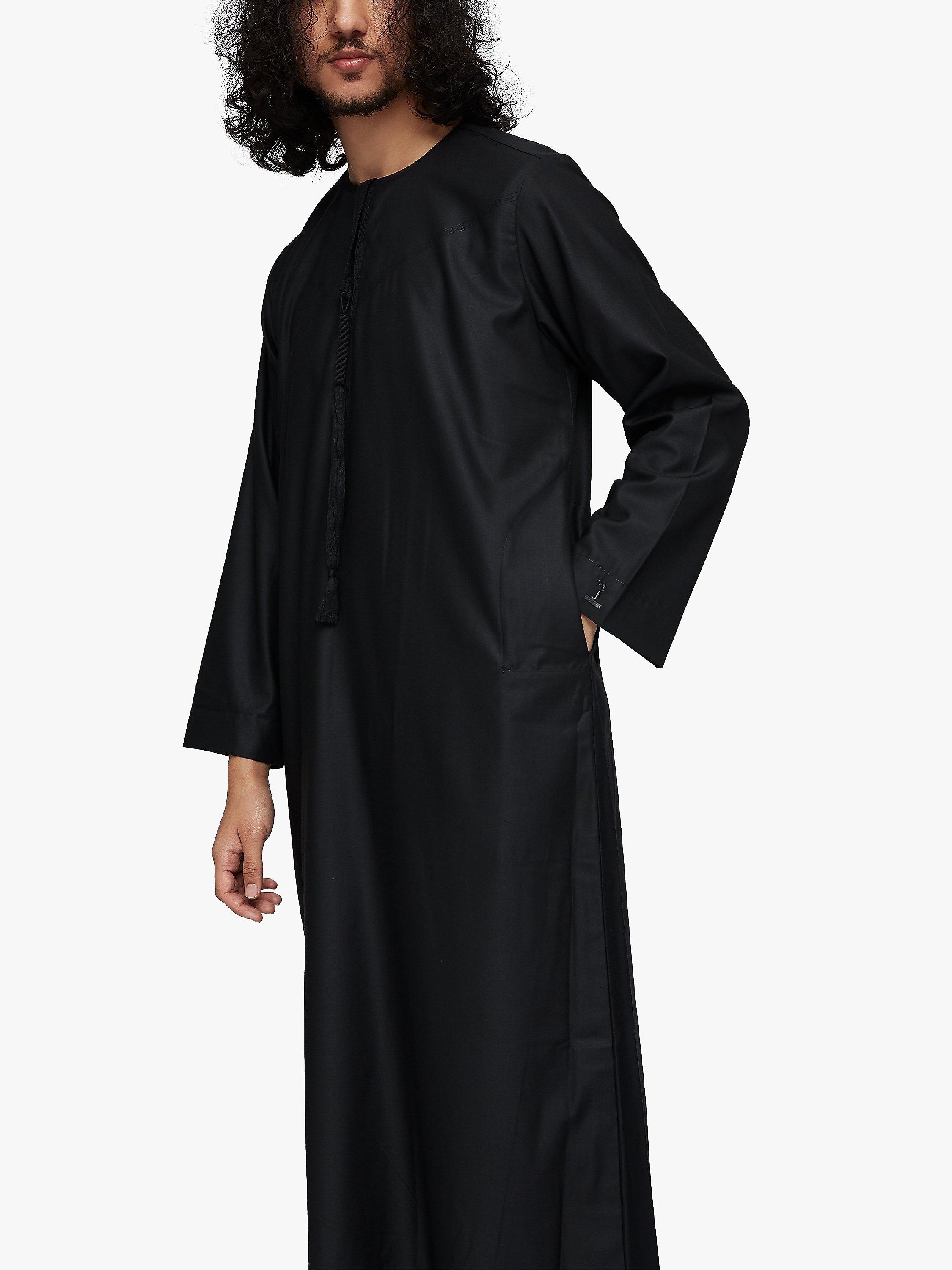Product image 3 of 8, which shows Islamic Impressions Omani Thobe Jubbah, Black, 54