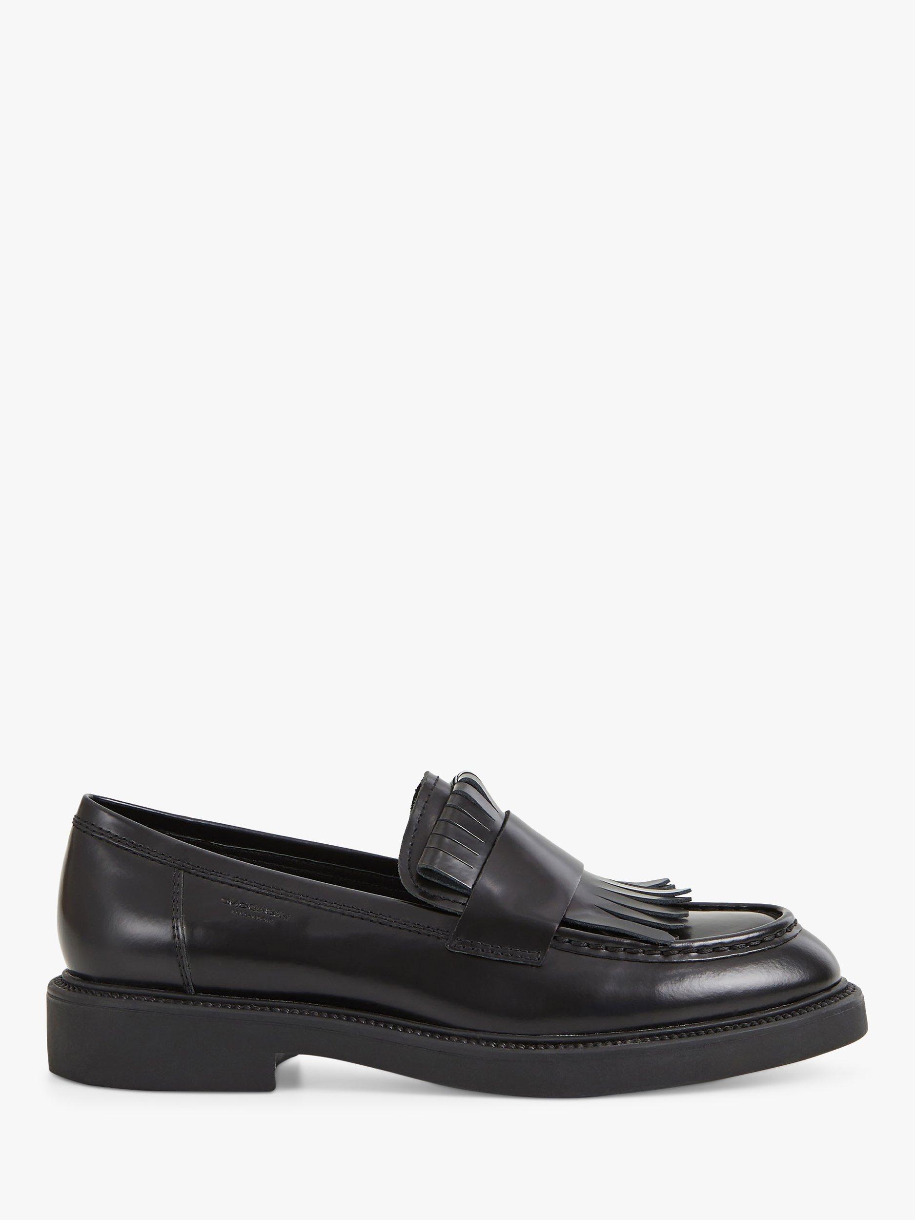 Vagabond Shoemakers Alex W Fringe Loafers, Black