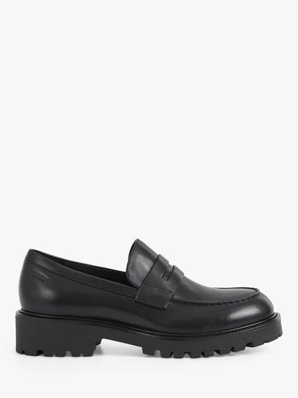 Vagabond Shoemakers Kenova Leather Chunky Loafers, Black, Black