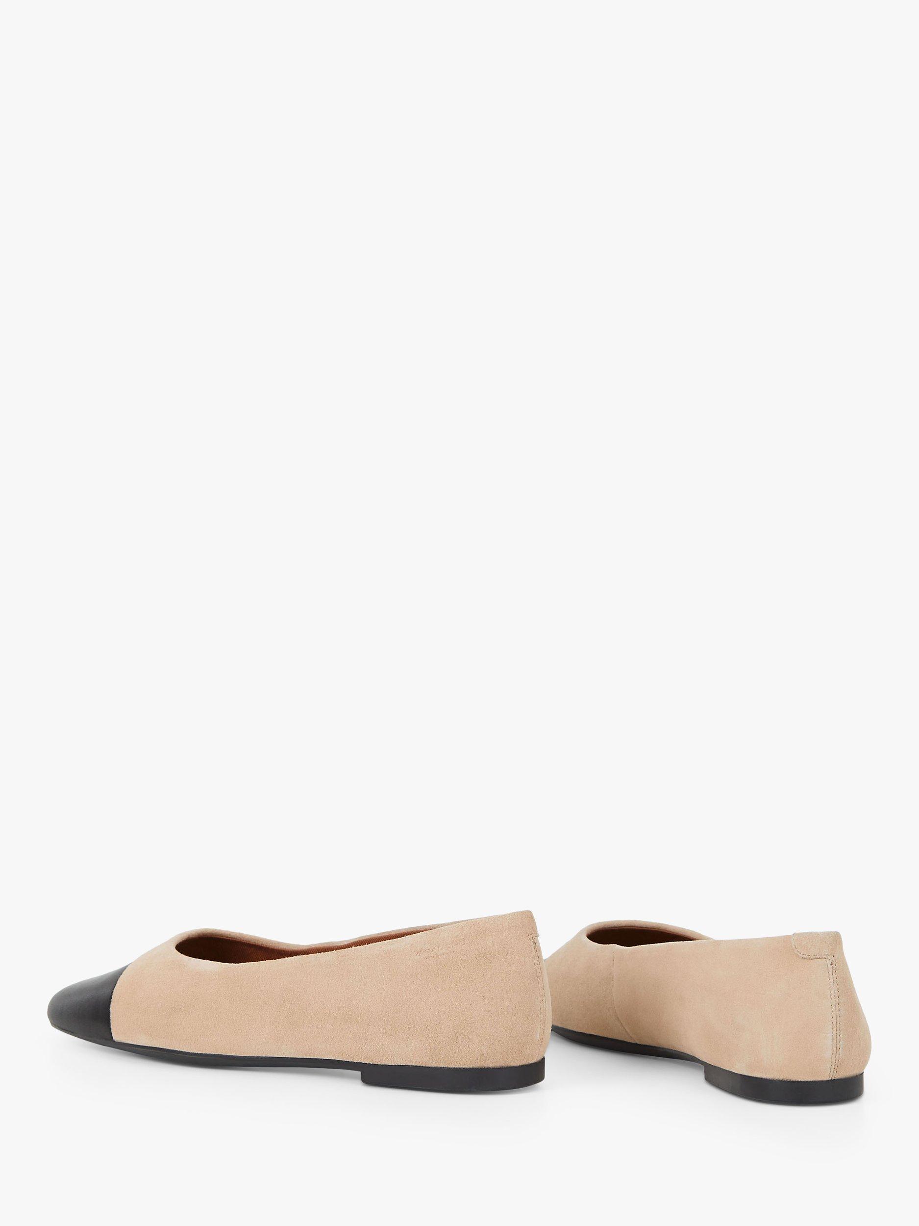 Product image 3 of 3, which shows Vagabond Shoemakers Jolin Suede Ballet Pumps, Safari/Black, 8