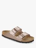 Birkenstock Arizona Narrow Fit Birko Flor Double Strap Sandals, Copper