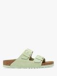 Birkenstock Arizona Suede Sandals, Faded Lime