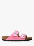 Birkenstock Arizona Birko Flor Patent Sandals, Candy Pink