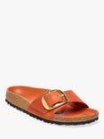 Birkenstock Madrid Big Buckle Oiled Nubuck Leather Sandals, Burnt Orange