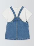 John Lewis Baby T-Shirt & Pinafore Set, Denim