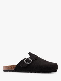 V.GAN Vegan Taro Felt Mule Sandals, Black