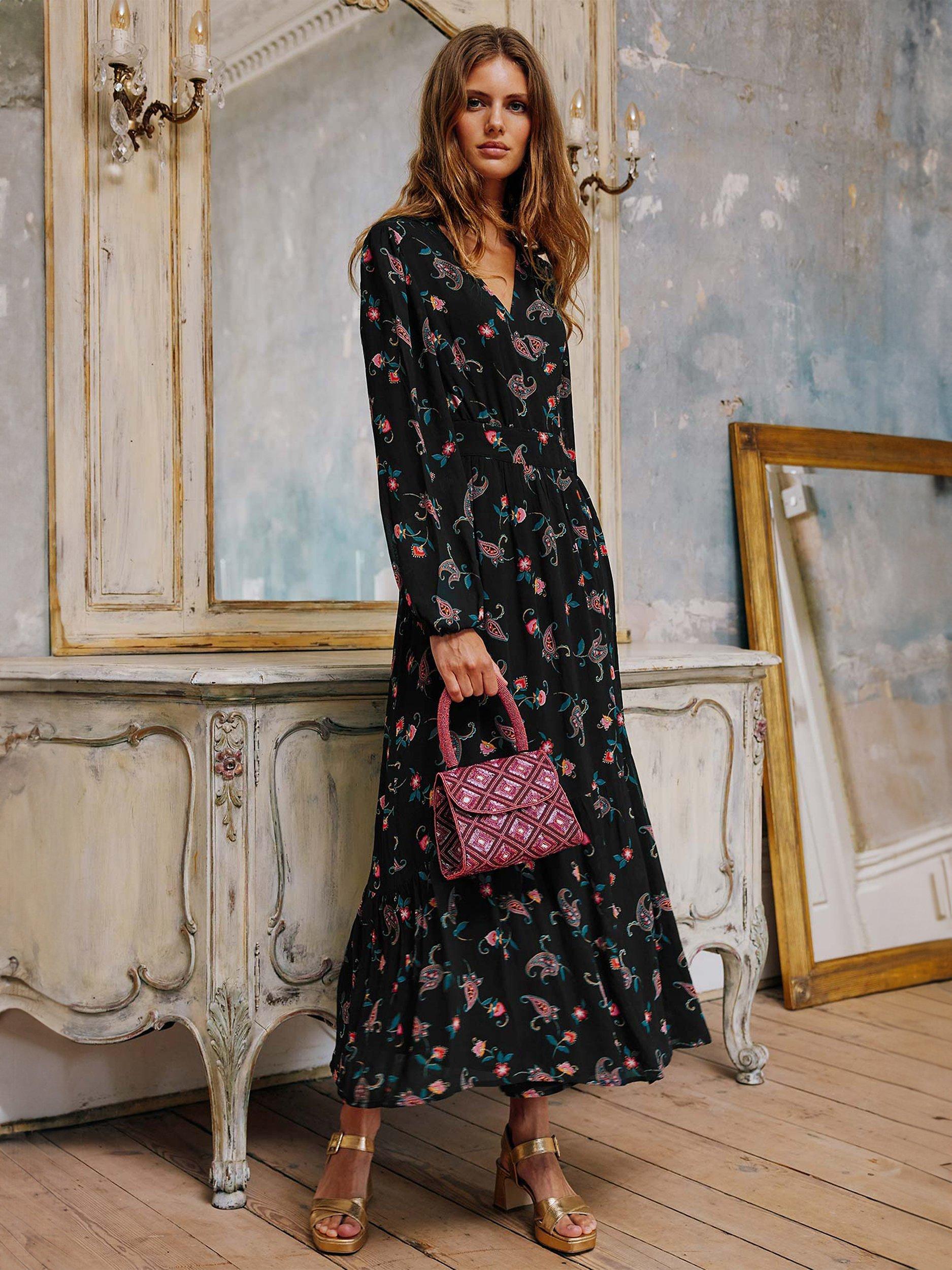 Georgette wrap dress deals