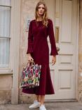 Aspiga Rachel Corduroy Midi Dress, Wine