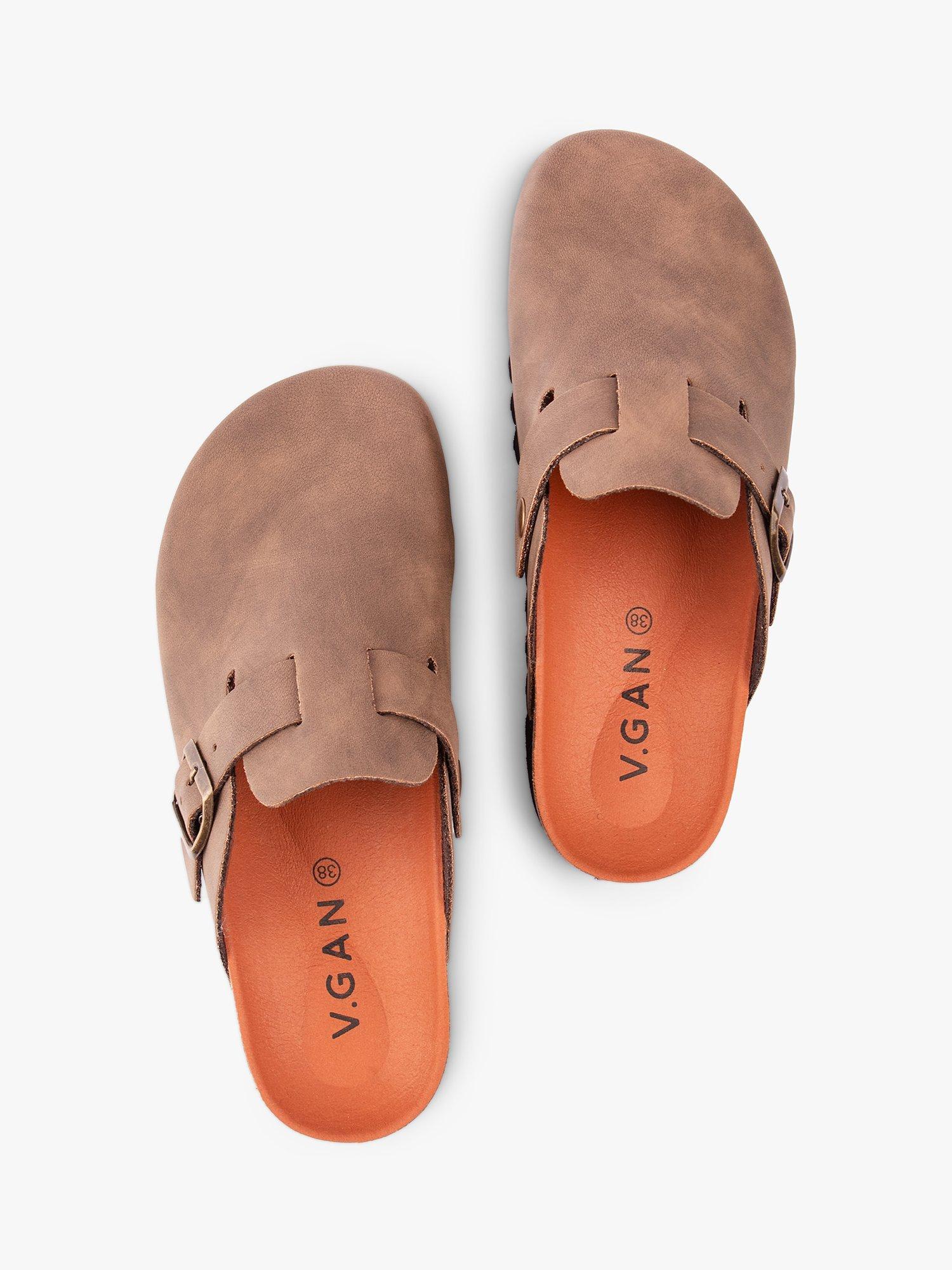 Product image 3 of 4, which shows V.GAN Vegan Taro Mule Footbed Sandals, Tan, 4
