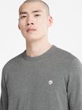 Timberland Williams River Organic Cotton Jumper, Dark Grey Heather
