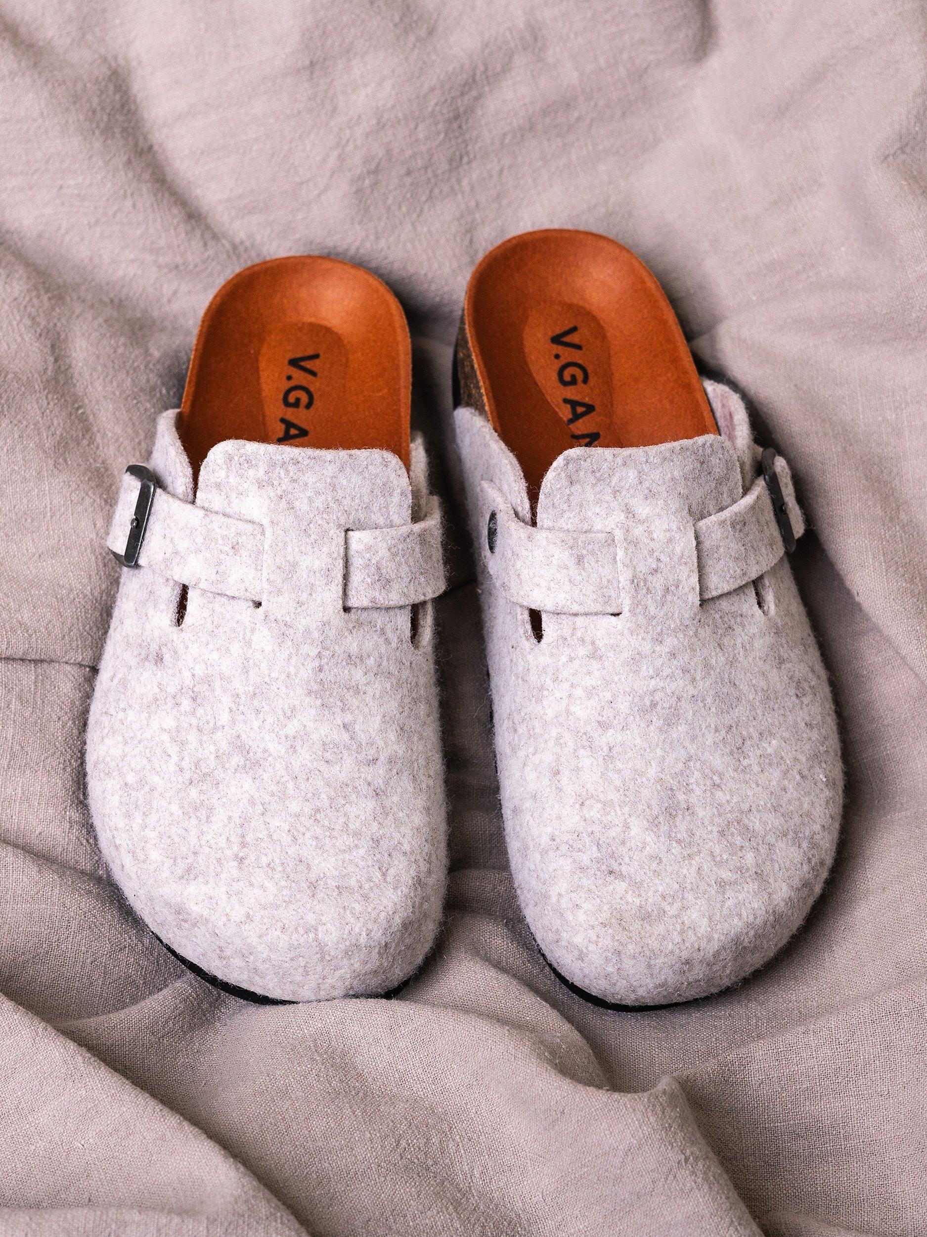 Product image 5 of 7, which shows V.GAN Vegan Taro Mule Footbed Sandals, Cream, 3