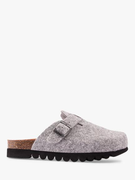 V.GAN Vegan Taro Mule Footbed Sandals, Dark Grey