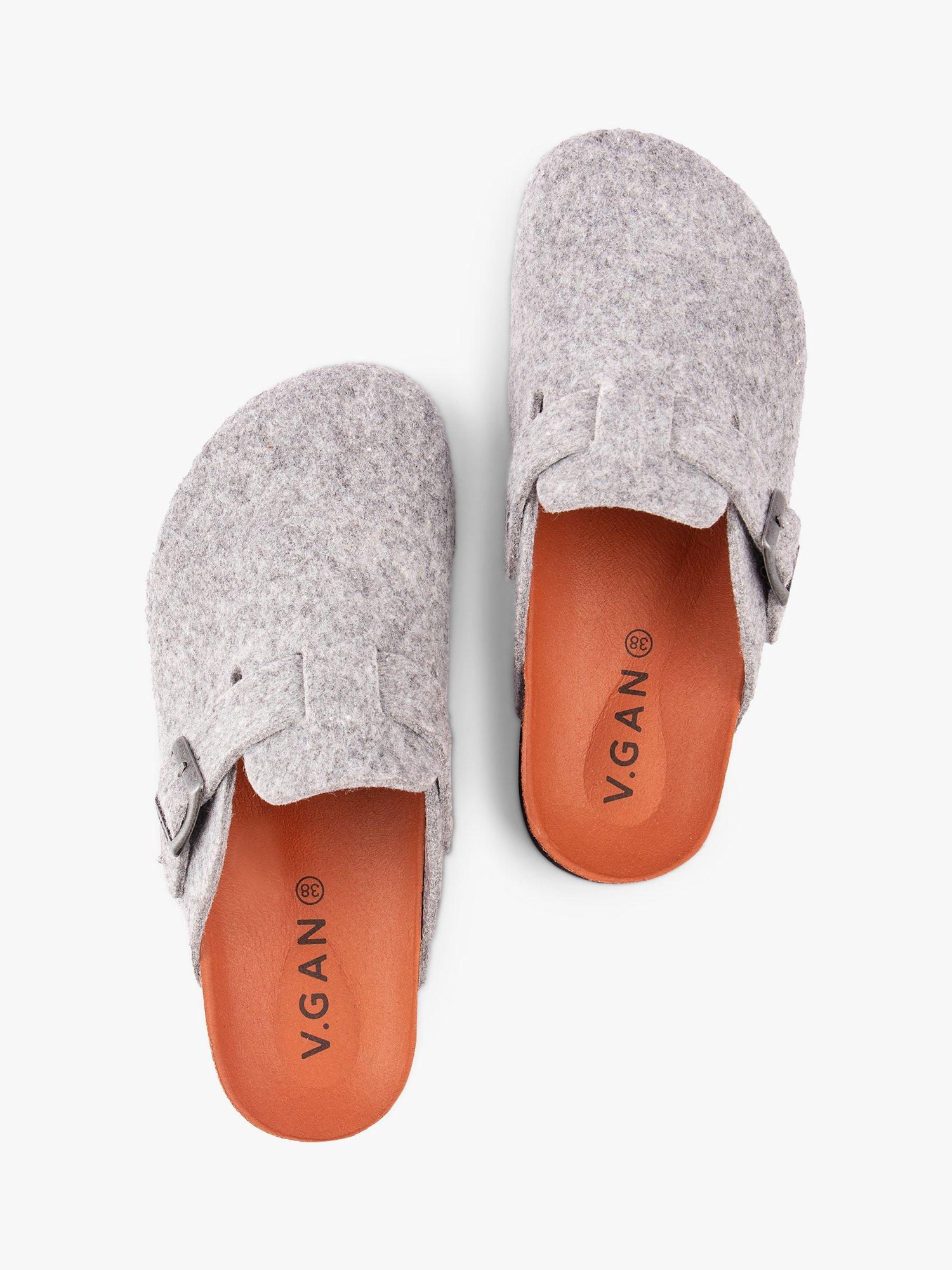 Product image 3 of 6, which shows V.GAN Vegan Taro Mule Footbed Sandals, Dk Grey, 3