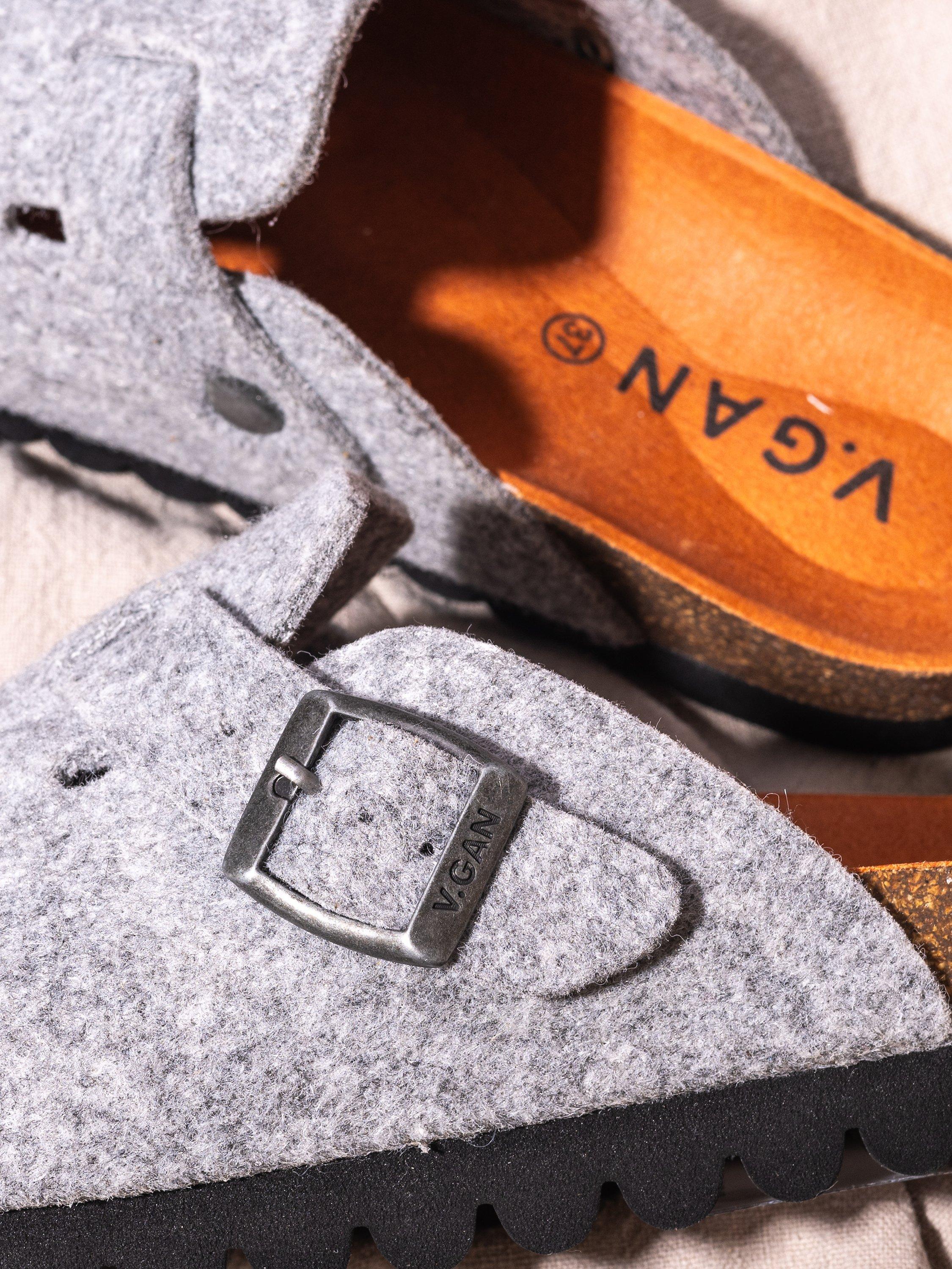 Product image 5 of 6, which shows V.GAN Vegan Taro Mule Footbed Sandals, Dk Grey, 3