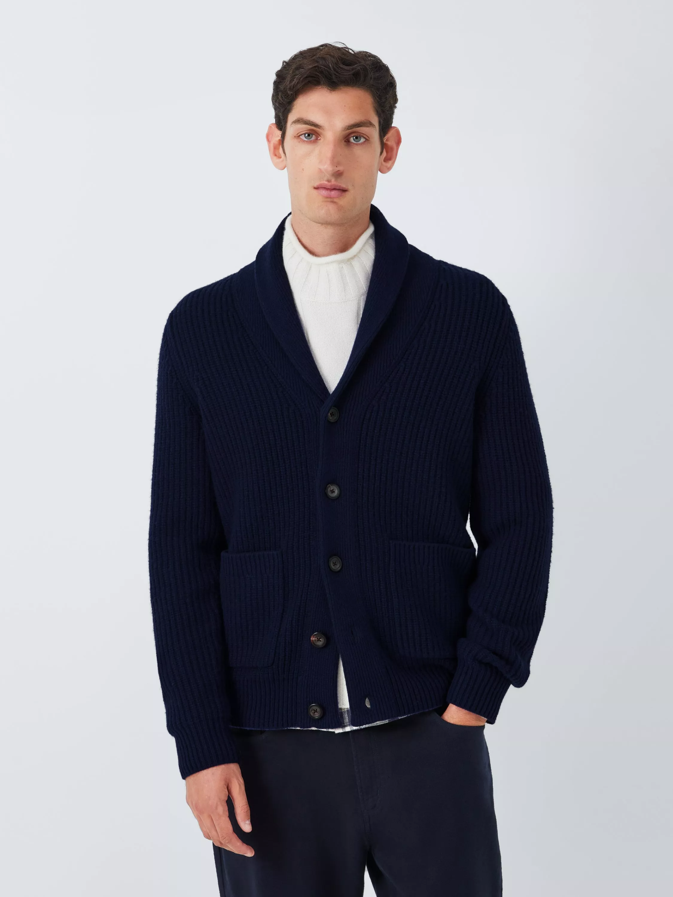 John lewis navy cardigan best sale