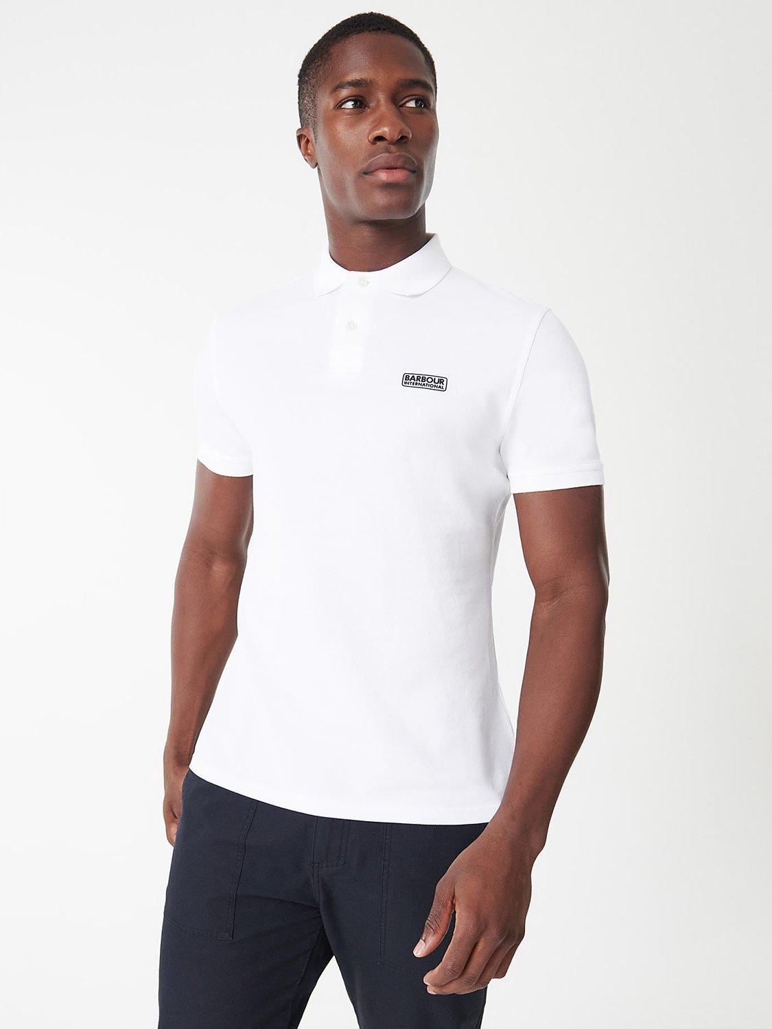 Barbour white polo shirt hotsell