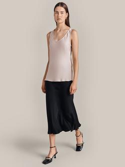 Ghost Margot Satin Vest Top - view 2, Clay